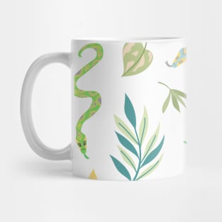 pastel muted color snake pattern Mug